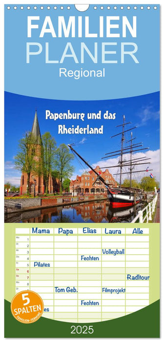 Papenburg und das Rheiderland (CALVENDO Familienplaner 2025)