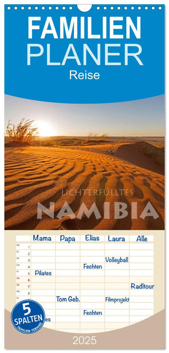 Lichterfülltes Namibia (CALVENDO Familienplaner 2025)