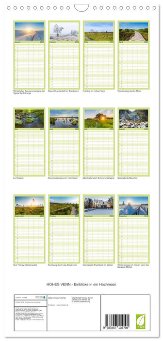 HOHES VENN - Einblicke in ein Hochmoor (CALVENDO Familienplaner 2025)
