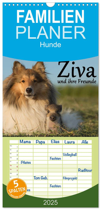 Ziva und ihre Freunde (CALVENDO Familienplaner 2025)