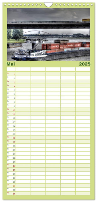 Duisburg am Rhein - R(h)einblicke (CALVENDO Familienplaner 2025)