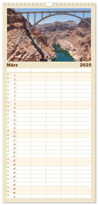 Der Hoover Staudamm (CALVENDO Familienplaner 2025)