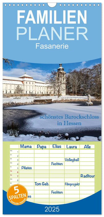 Fasanerie - schönstes Barockschloss Hessens (CALVENDO Familienplaner 2025)