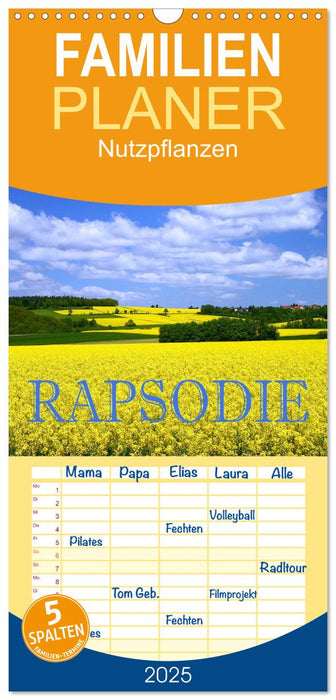 Rapsodie (CALVENDO Familienplaner 2025)