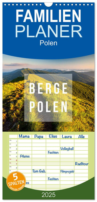 Berge. Polen (CALVENDO Familienplaner 2025)