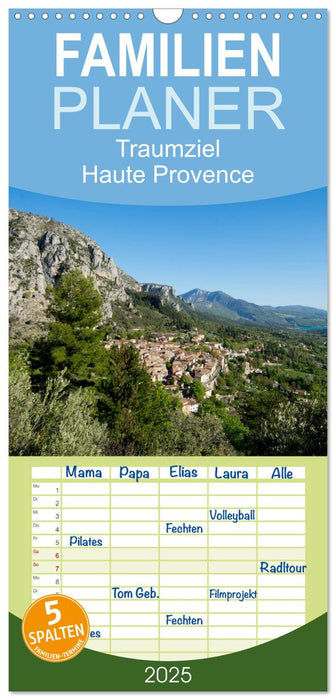 Traumziel Haute Provence (CALVENDO Familienplaner 2025)