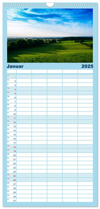 Meer-Landschaft - 12 Monate Schleswig Holstein (CALVENDO Familienplaner 2025)