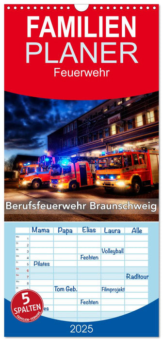 Berufsfeuerwehr Braunschweig (CALVENDO Familienplaner 2025)