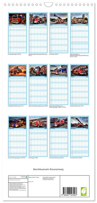 Berufsfeuerwehr Braunschweig (CALVENDO Familienplaner 2025)