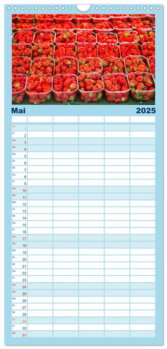 Marché hebdomadaire - Ein Rundgang über einen französischen Wochenmarkt (CALVENDO Familienplaner 2025)