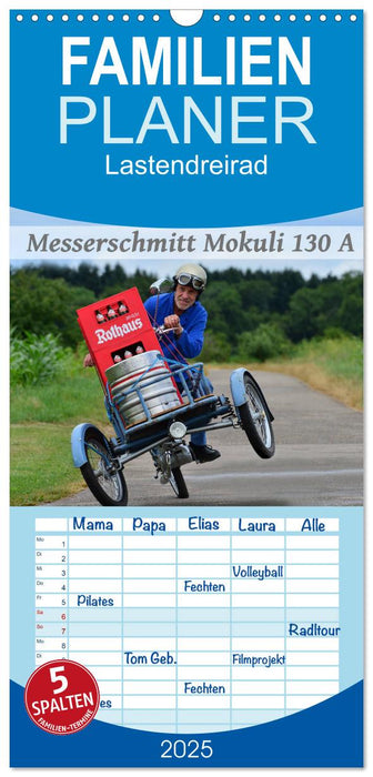 Messerschmitt Mokuli 130 A (CALVENDO Familienplaner 2025)