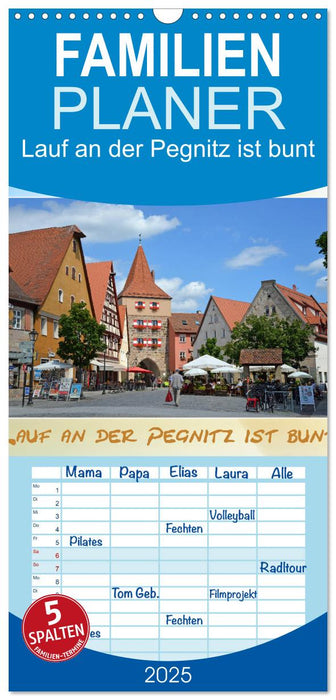 Lauf an der Pegnitz ist bunt (CALVENDO Familienplaner 2025)