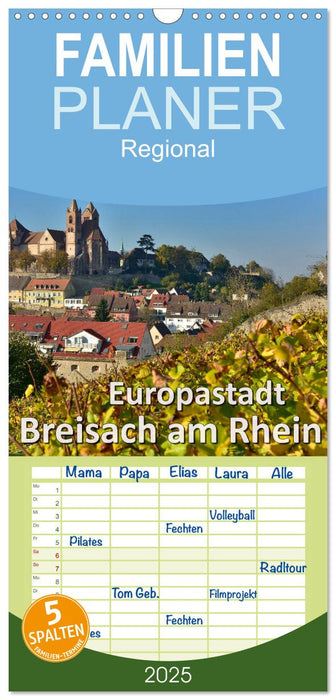 Europastadt Breisach am Rhein (CALVENDO Familienplaner 2025)