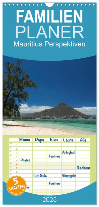 Mauritius Perspektiven (CALVENDO Familienplaner 2025)