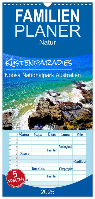 Küstenparadies - Noosa Nationalpark Australien (CALVENDO Familienplaner 2025)