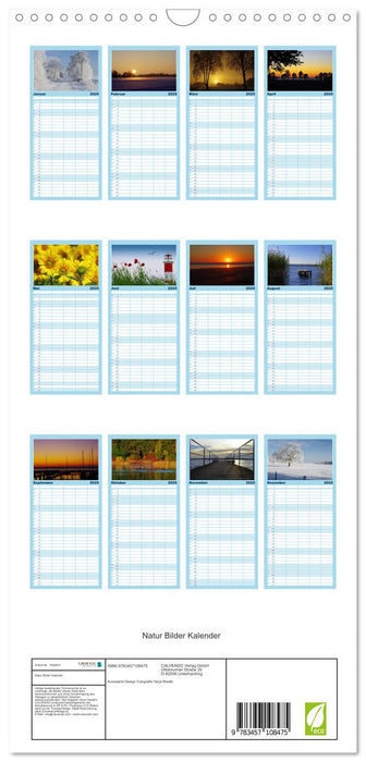 Natur Bilder Kalender (CALVENDO Familienplaner 2025)