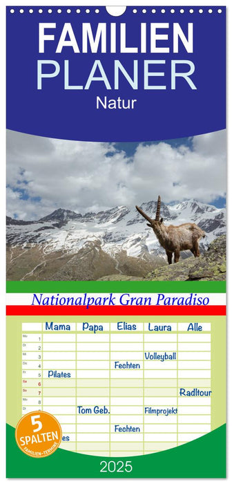 Nationalpark Gran Paradiso (CALVENDO Familienplaner 2025)