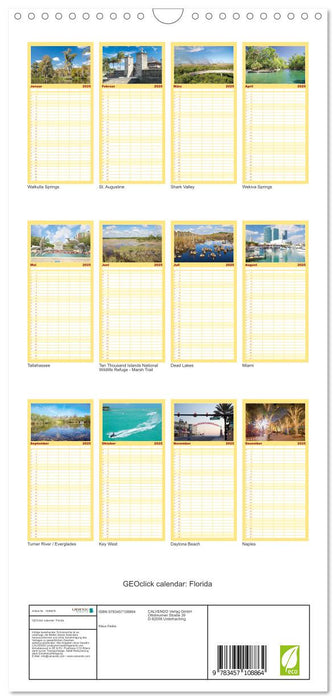 GEOclick calendar: Florida (CALVENDO Familienplaner 2025)