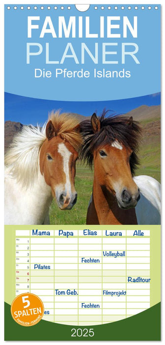 Die Pferde Islands (CALVENDO Familienplaner 2025)