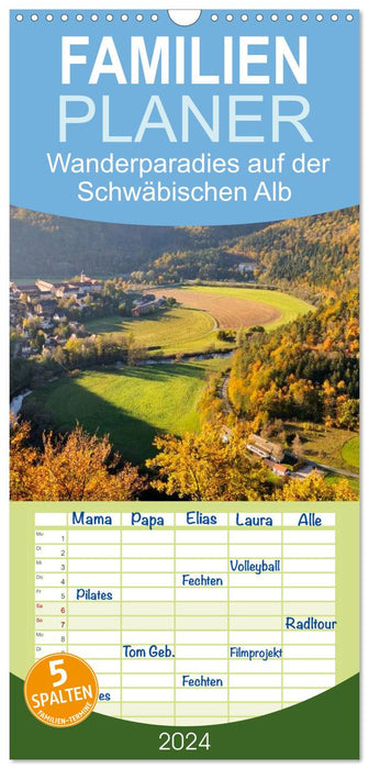 Das Donautal - Wanderparadies auf der Schwäbischen Alb (CALVENDO Familienplaner 2025)