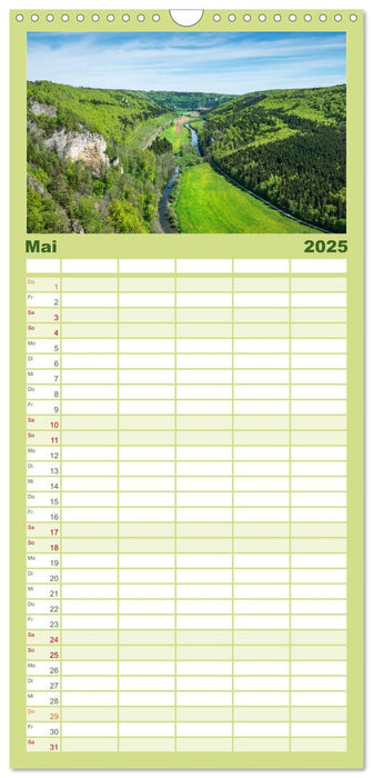 Das Donautal - Wanderparadies auf der Schwäbischen Alb (CALVENDO Familienplaner 2025)
