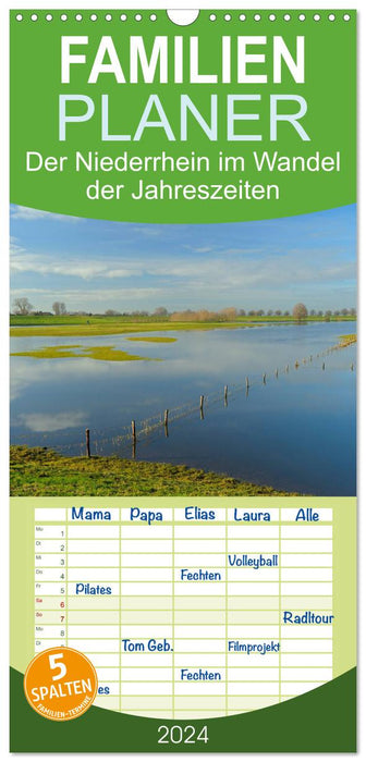Der Niederrhein im Wandel der Jahreszeiten (CALVENDO Familienplaner 2025)