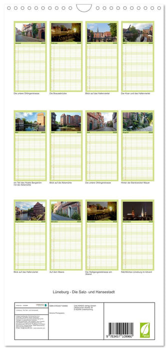 Lüneburg - Die Salz- und Hansestadt (CALVENDO Familienplaner 2025)