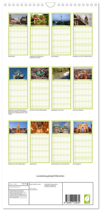 Landeshauptstadt München (CALVENDO Familienplaner 2025)