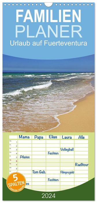 Urlaub auf Fuerteventura (CALVENDO Familienplaner 2025)