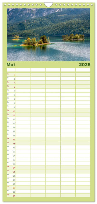 Traumlandschaft Werdenfelser Land - Teil I (CALVENDO Familienplaner 2025)