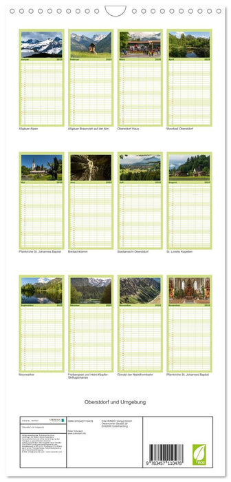 Oberstdorf und Umgebung (CALVENDO Familienplaner 2025)