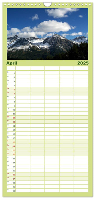 Schweiz - Berglandschaften (CALVENDO Familienplaner 2025)
