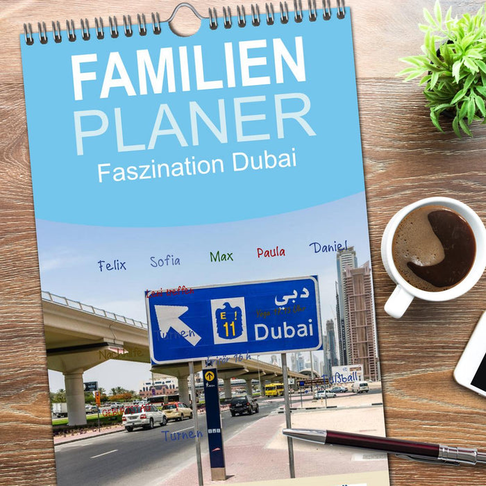 Faszination Dubai (CALVENDO Familienplaner 2025)