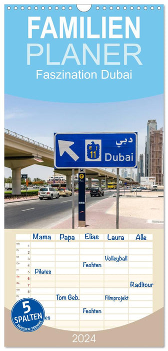 Faszination Dubai (CALVENDO Familienplaner 2025)