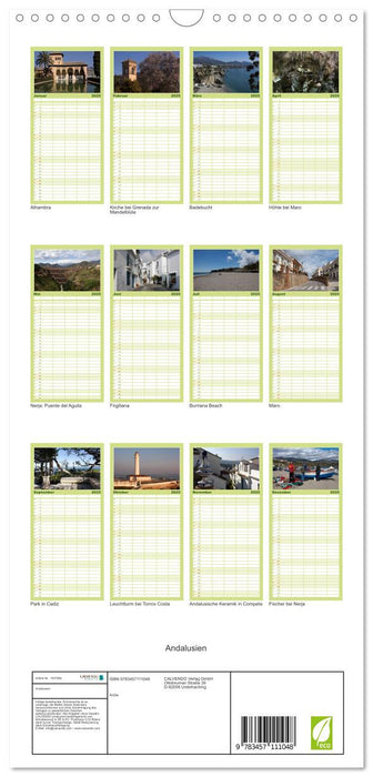 Andalusien (CALVENDO Familienplaner 2025)