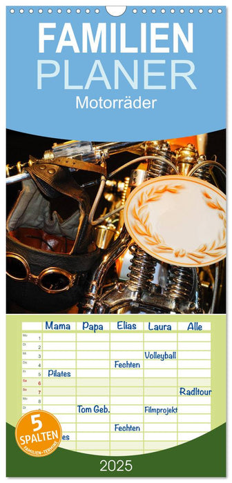 Motorräder (CALVENDO Familienplaner 2025)
