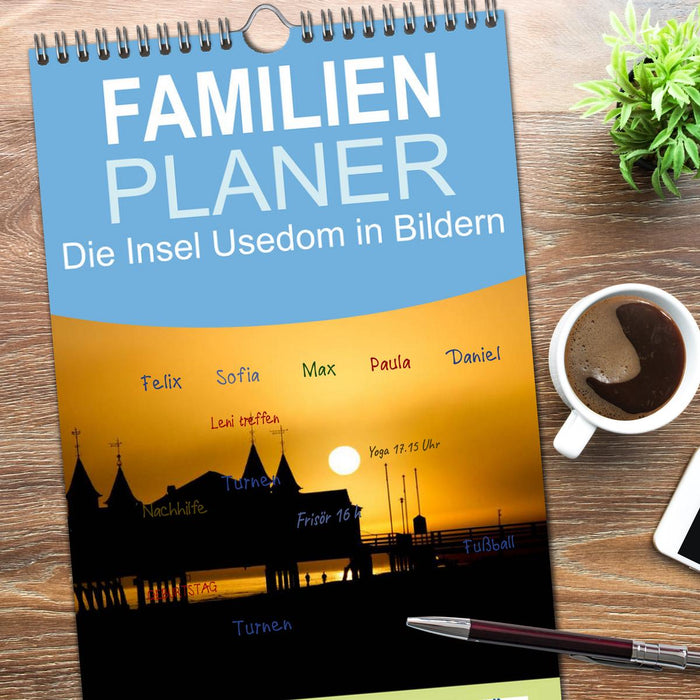 Die Insel Usedom in Bildern (CALVENDO Familienplaner 2025)