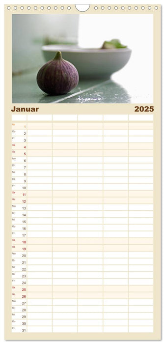 Frische Früchte Kalender (CALVENDO Familienplaner 2025)