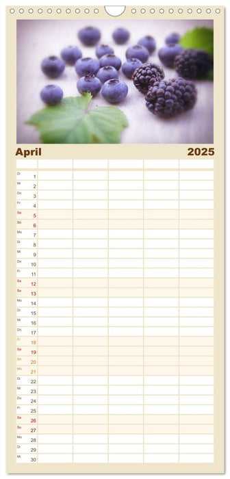 Frische Früchte Kalender (CALVENDO Familienplaner 2025)