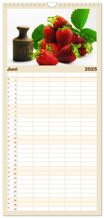 Frische Früchte Kalender (CALVENDO Familienplaner 2025)