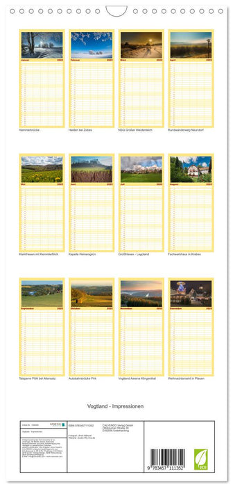 Vogtland - Impressionen (CALVENDO Familienplaner 2025)