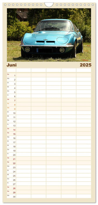 Opel GT Der Kalender (CALVENDO Familienplaner 2025)