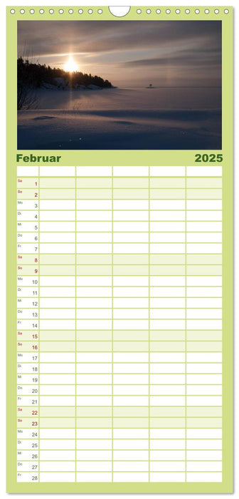 Schweden im Wechsel der Jahreszeiten (CALVENDO Familienplaner 2025)