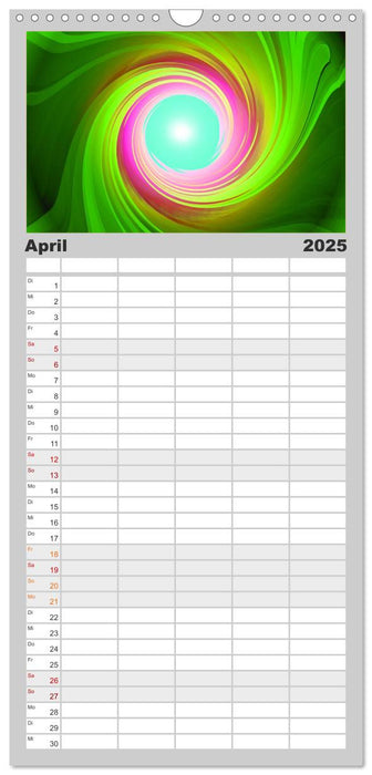 Energie-Spiralen (CALVENDO Familienplaner 2025)