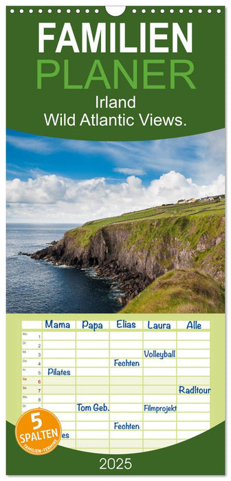 Irland. Wild Atlantic Views. (CALVENDO Familienplaner 2025)