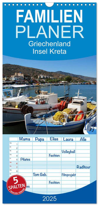 Griechenland - Insel Kreta (CALVENDO Familienplaner 2025)