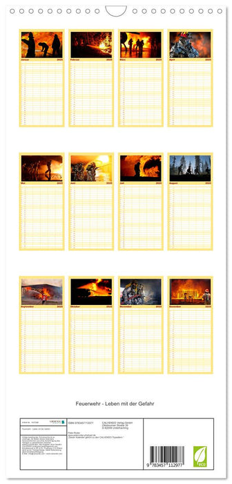 Feuerwehr - Leben mit der Gefahr (CALVENDO Familienplaner 2025)