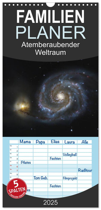 Atemberaubender Weltraum (CALVENDO Familienplaner 2025)