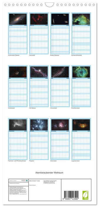 Atemberaubender Weltraum (CALVENDO Familienplaner 2025)