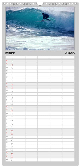 SURF PASSION 2025 Photos von Marion Koell (CALVENDO Familienplaner 2025)